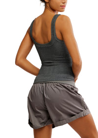 FREE PEOPLE CLEAN SLATE HENLEY - BLACK