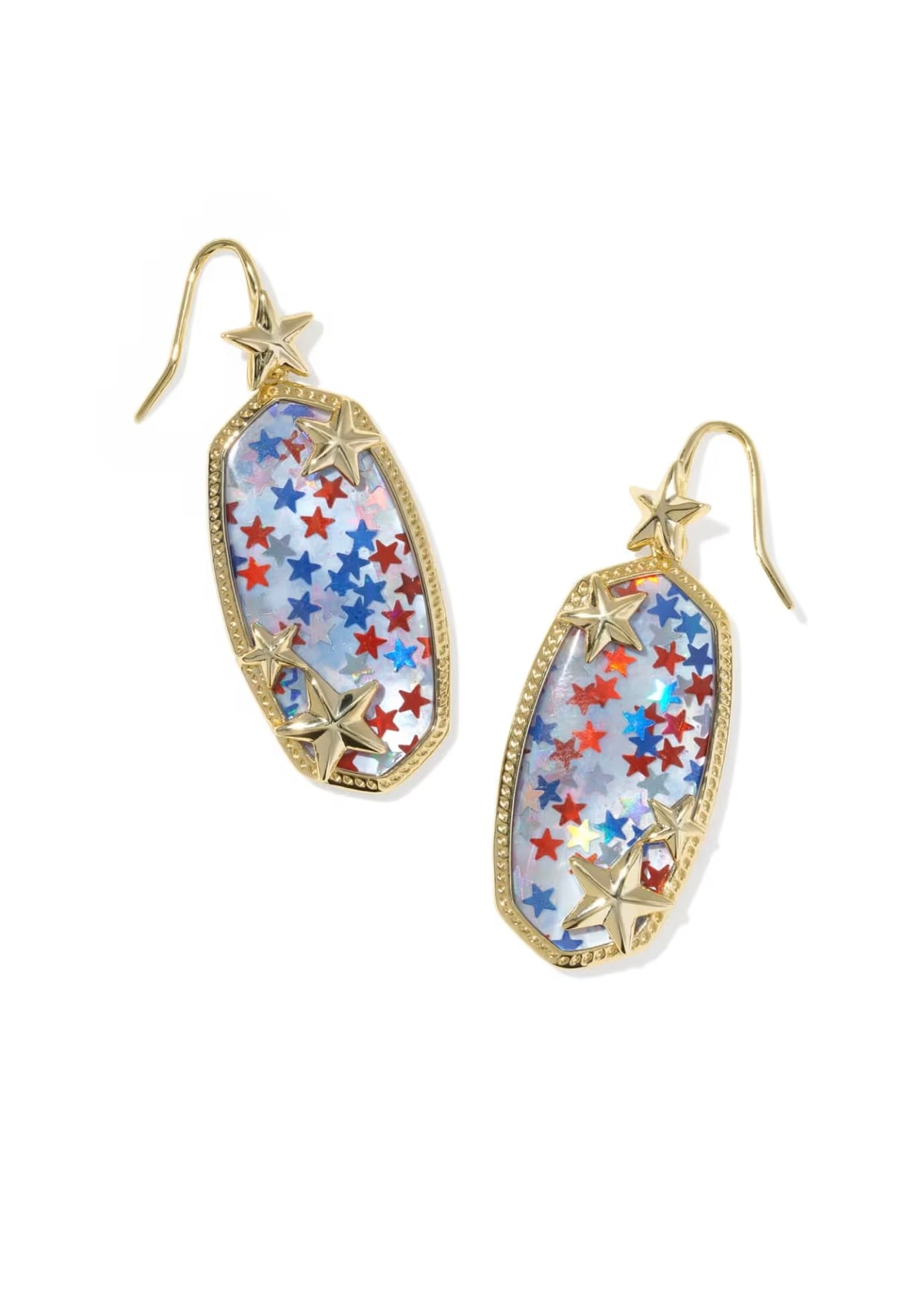 KENDRA SCOTT ELLE MULTI STAR DROP EARRINGS - GOLD