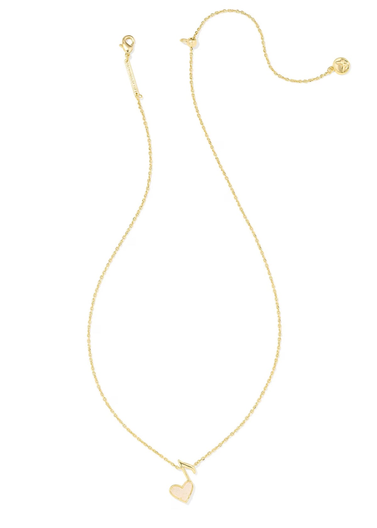 DOLLY PARTON X KENDRA SCOTT ARI HEART MUSIC NOTE SHORT PENDANT NECKLACE