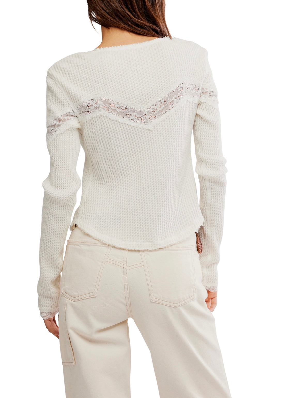 FREE PEOPLE LET’S PARTY CARDI - CLEAN IVORY