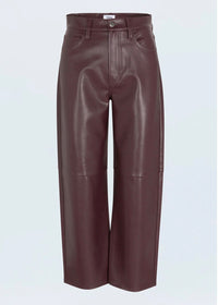 PISTOLA JETT HIGH RISE BOWED STRAIGHT PANT - CABERNET