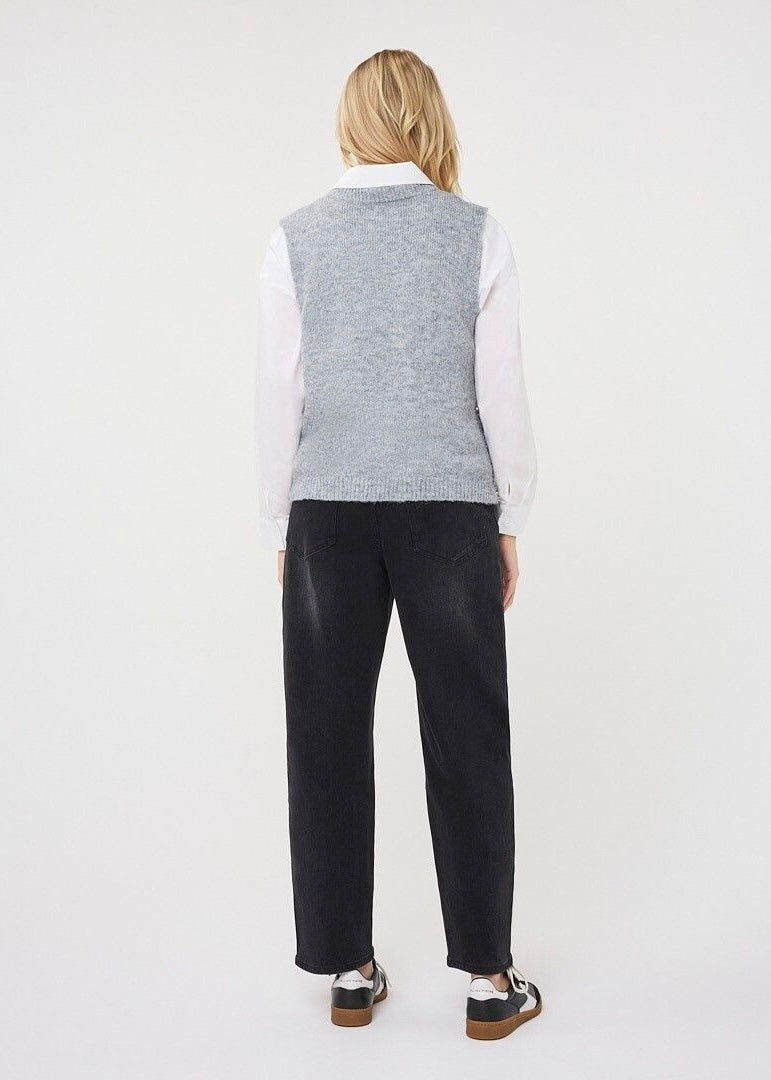 ESQUALO GILET SLV/LSS DIAMONDS - LIGHT GREY