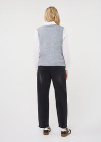 ESQUALO GILET SLV/LSS DIAMONDS - LIGHT GREY