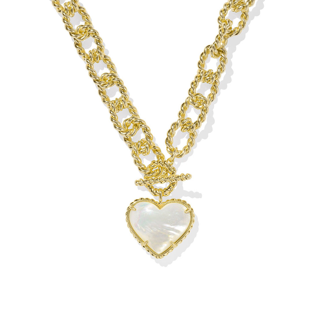 KENDRA SCOTT HAISLEY HEART STATEMENT NECKLACE