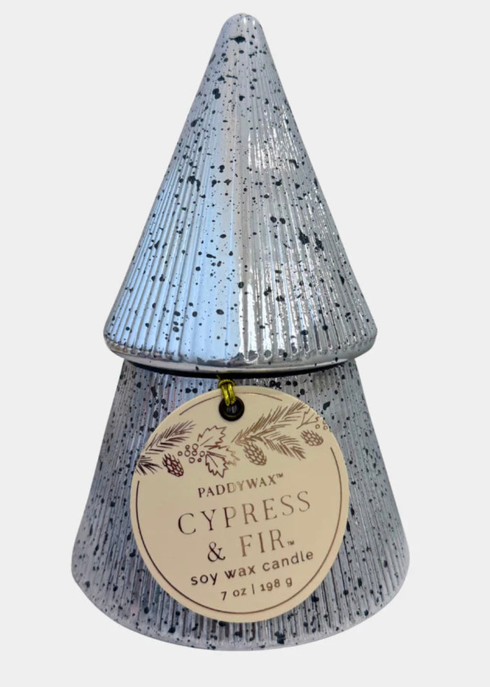 PADDYWAX CYPRESS & FIR WHITE TREE - 7 OZ CANDLE