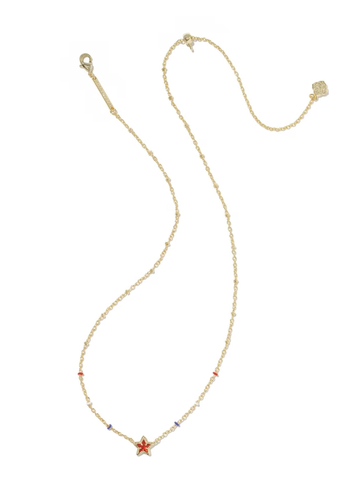 KENDRA SCOTT MINI CASSIDY SHORT PENDANT NECKLACE - GOLD