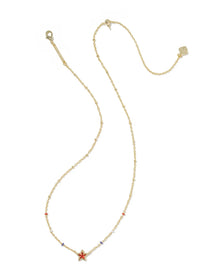 KENDRA SCOTT MINI CASSIDY SHORT PENDANT NECKLACE - GOLD