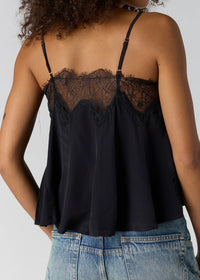 FREE PEOPLE MAKE ME YOURS CAMI - BLACK