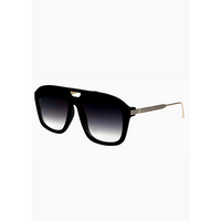 OTRA EYEWEAR REINA SUNGLASSES - MATTE BLACK/SMOKE FADE