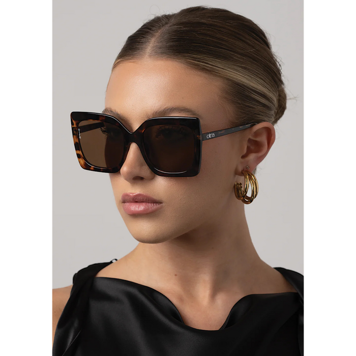 OTRA EYEWEAR DYNASTY SUNGLASSES - TORTOISESHELL