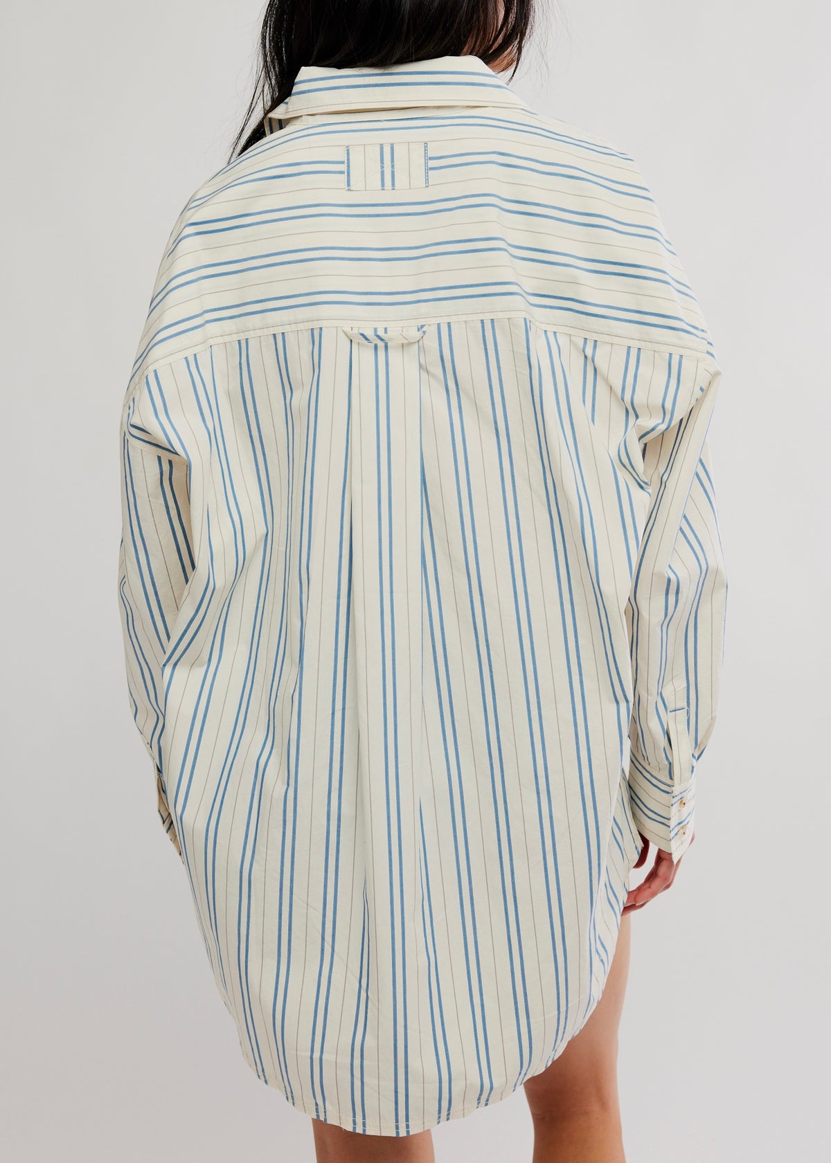 FREE PEOPLE FREDDIE STRIPED SHIRT - IVORY COMBO