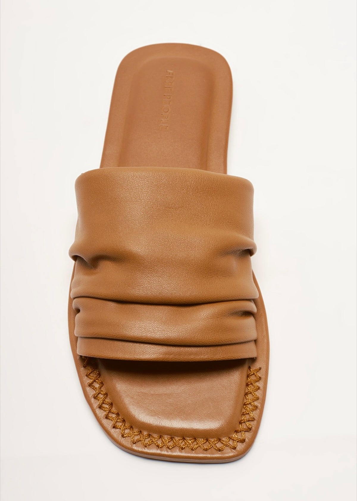 FREE PEOPLE EVELYN SLIP ON SANDALS - LUGGAGE