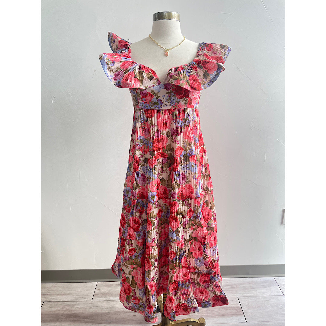 PERFECT FOR YOU FLORAL MAXI DRESS