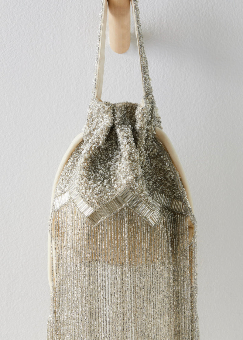 FREE PEOPLE RAZZLE DAZZLE CLUTCH - IVORY PEARL