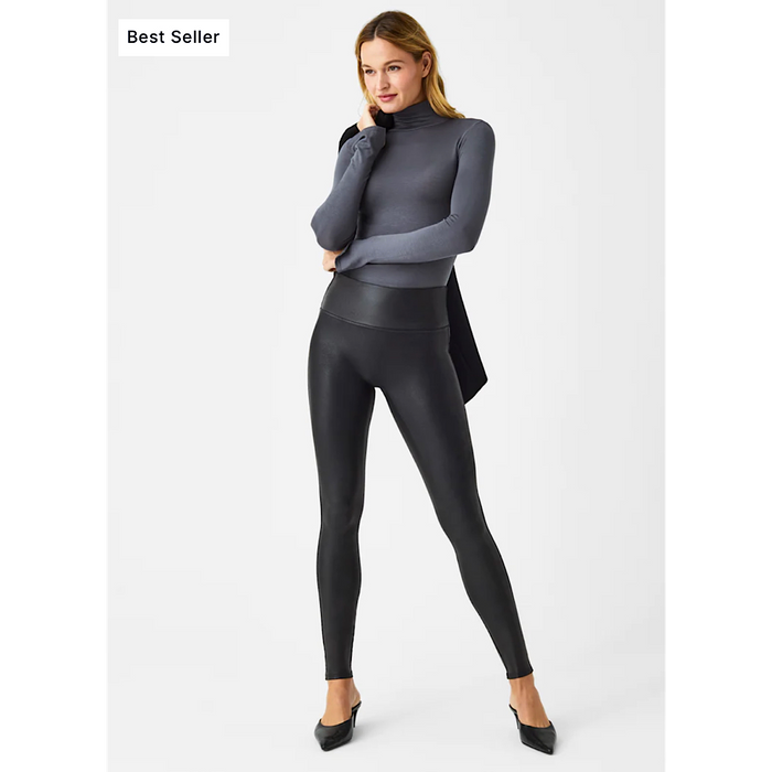 SPANX FAUX LEATHER LEGGINGS