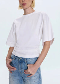 PISTOLA VERONICA KIMONO SLEEVE FITTED TEE - LE BLANC