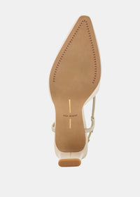 DOLCE VITA GINAY HEELS BONE LEATHER