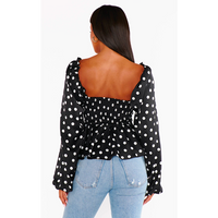 SHOW ME YOUR MUMU ATIANA TOP - POLKA DOT LUXE