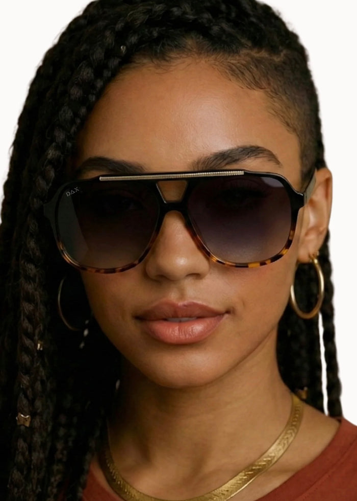 DAX EYEWEAR ASTRID SUNGLASSES - GRADIENT CHEETAH