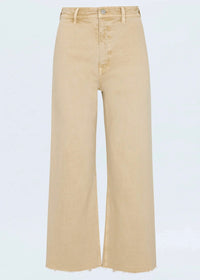 PISTOLA PENNY CROP HIGH RISE WIDE LEG JEAN - SAND DOLLAR