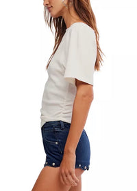 FREE PEOPLE LUCY OFF THE SHOULDER TEE - SUGAR SWIZZLE