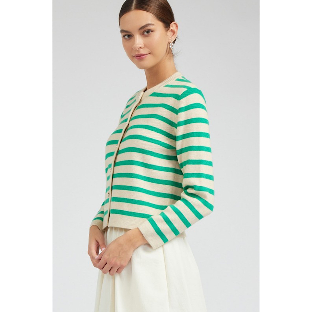 143 STRIPED CARDIGAN