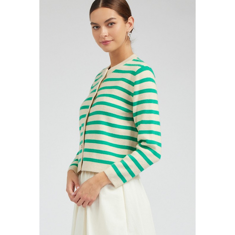 143 STRIPED CARDIGAN