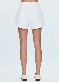 PISTOLA SAIGE HIGH RISE SHORT - POLISHED WHITE