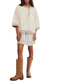 FREE PEOPLE EVERYTHING PULLOVER - NILLA CREAM