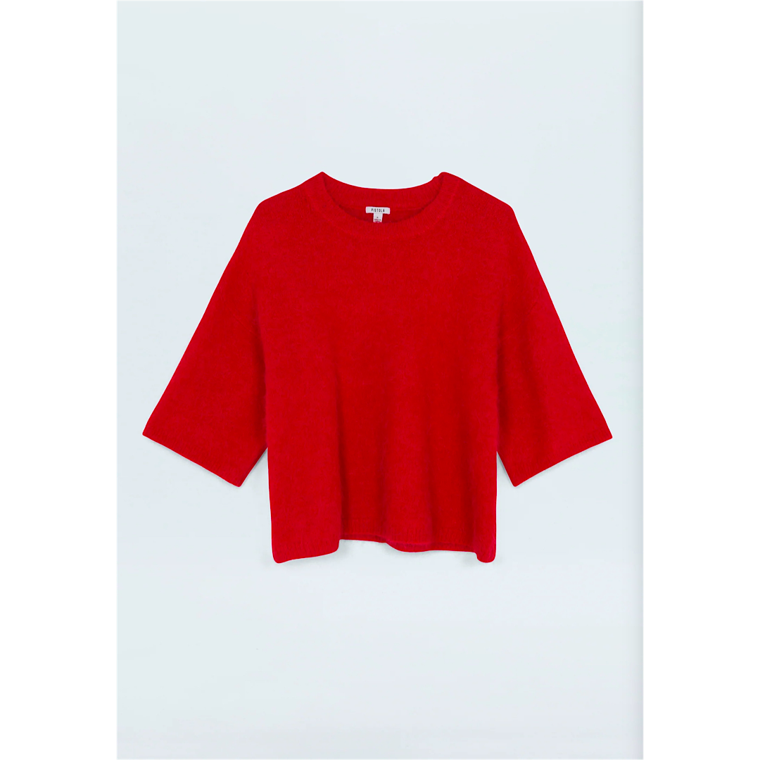 PISTOLA MICAH SWEATER TEE - RUBY