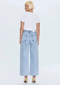 PISTOLA TATE HIGH RISE BOWED WIDE LEG JEAN - MODENA