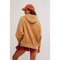 FREE PEOPLE MOVEMENT SPRINT TO THE FINISH HOODIE - CAMEL