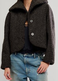 FREE PEOPLE SOFTEST TOUCH JACKET - CHARCOAL GREY