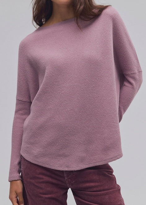 FREE PEOPLE LATTE BLUES SOLID THERMAL - WINTER TULIP
