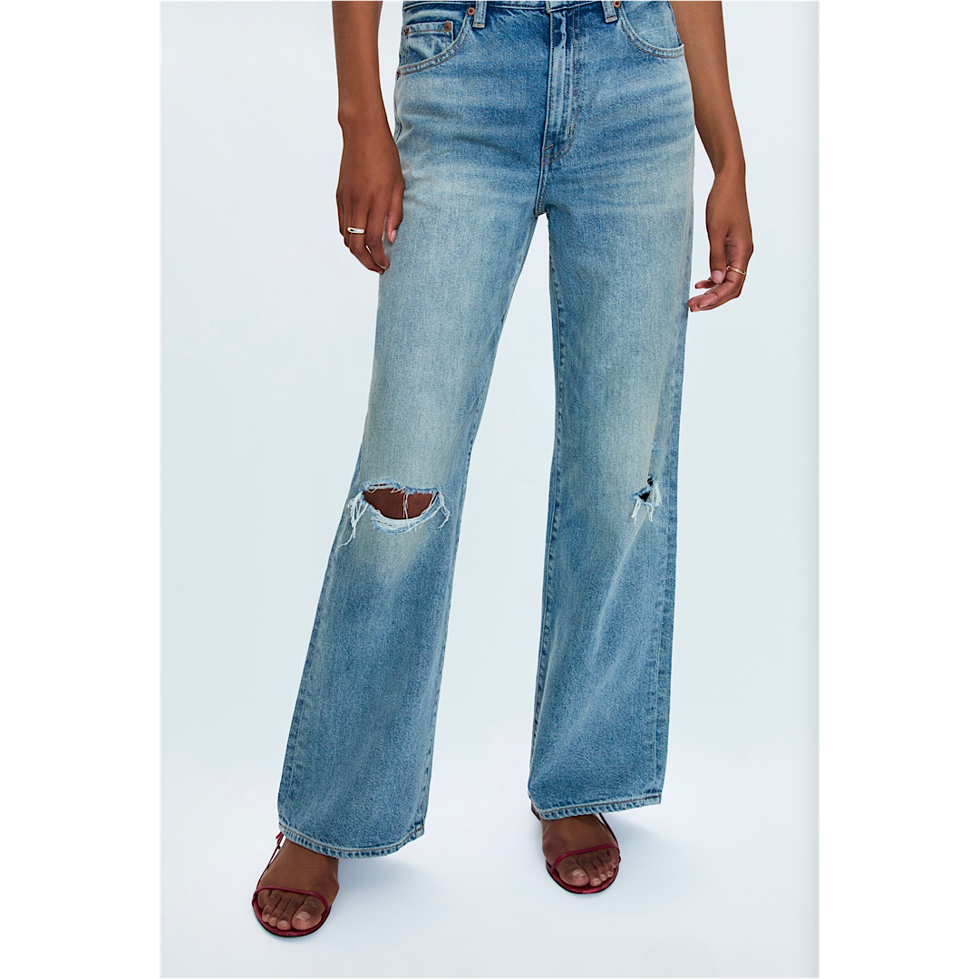 PISTOLA HENDRIX HIGH RISE RELAXED JEAN - APPRENTICE DISTRESSED