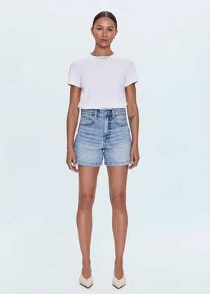 PISTOLA SAIGE HIGH RISE SHORT - FRENCH RIVIERA