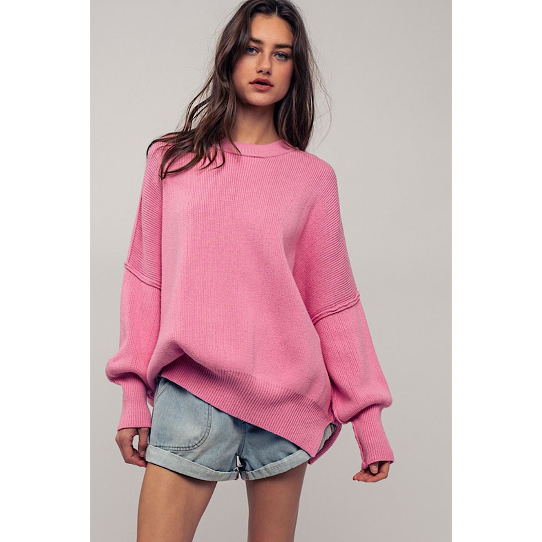 ALL YOURS SWEATER - PINK