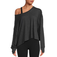 FREE PEOPLE MOVEMENT MY TIME LAYER TEE - BLACK