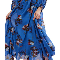 FREE PEOPLE MORNING GLORY MAXI  - DUTCH BLUE COMBO