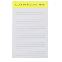 ALL THE THINGS LINED NOTEPAD