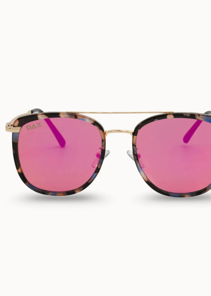 DAX EYEWEAR IVY OVERSIZED SQUARE SUNGLASSES - MARBLE