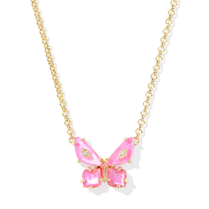 KENDRA SCOTT BIANCA BUTTERFLY SHORT PENDANT NECKLACE
