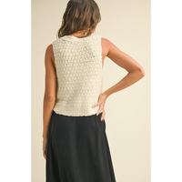 DOWN TO EARTH KNITTED VEST
