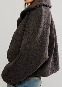 FREE PEOPLE SOFTEST TOUCH JACKET - CHARCOAL GREY
