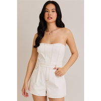 THE MCCOLLUM DENIM ROMPER