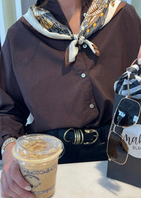 PISTOLA FINLAY OVERSIZED BUTTON UP - MOCHA