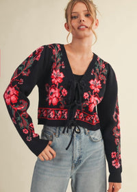THE FREIDA FLORAL CARDIGAN