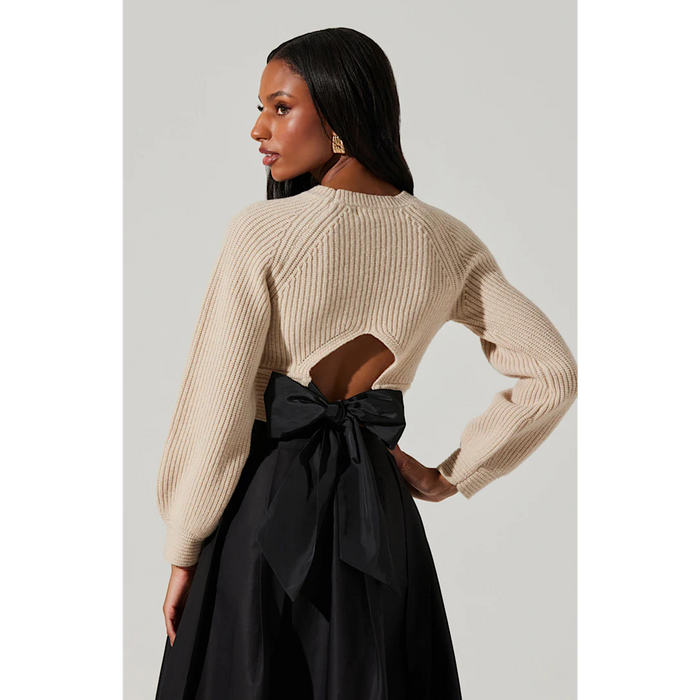 ASTR THE LABEL EILA SWEATER - CREAM