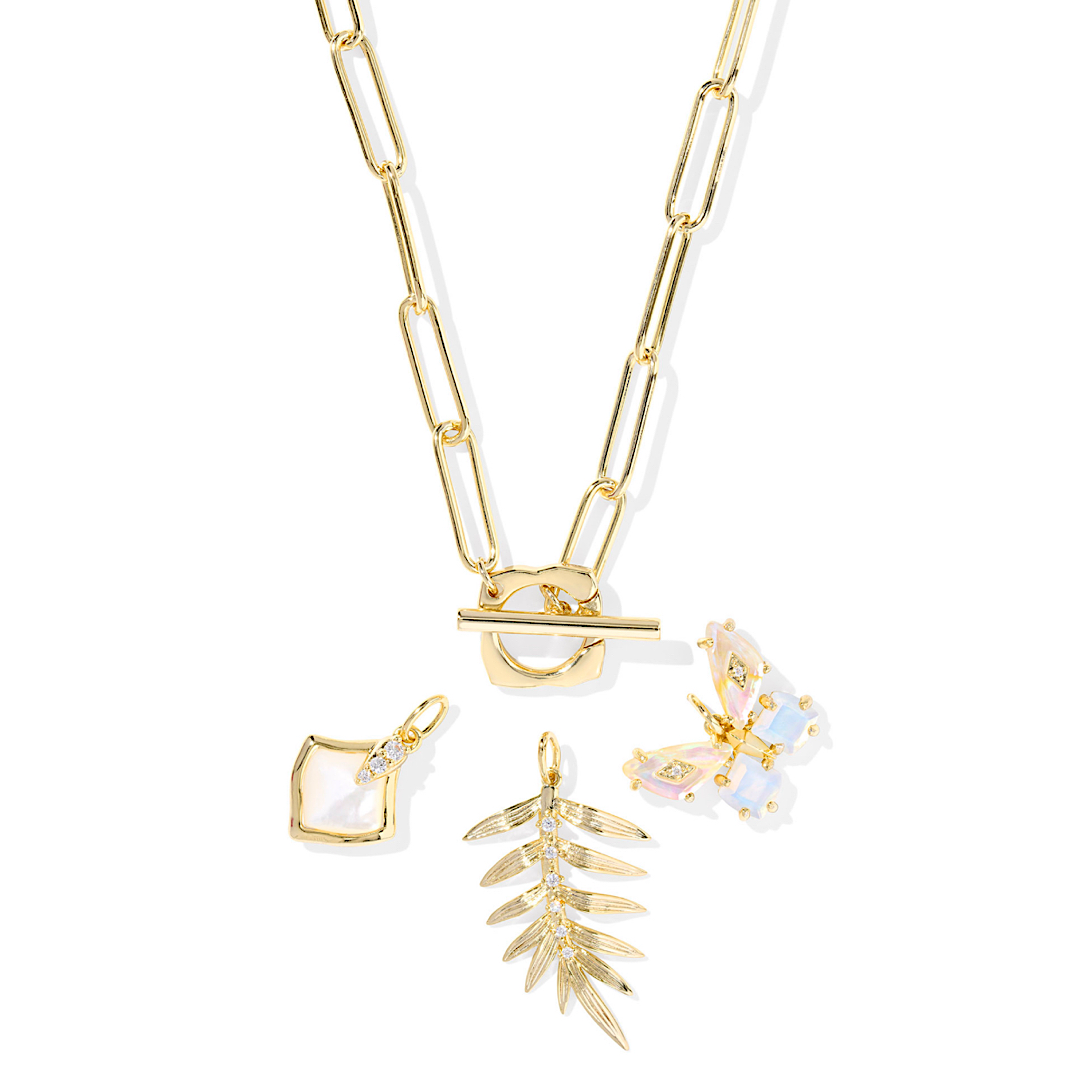 KENDRA SCOTT BIANCA BUTTERFLY CHARM NECKLACE