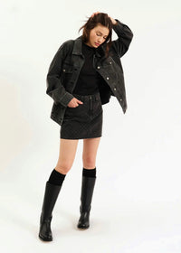 DAZE STASH MINI SKIRT IN STARLIT NIGHT